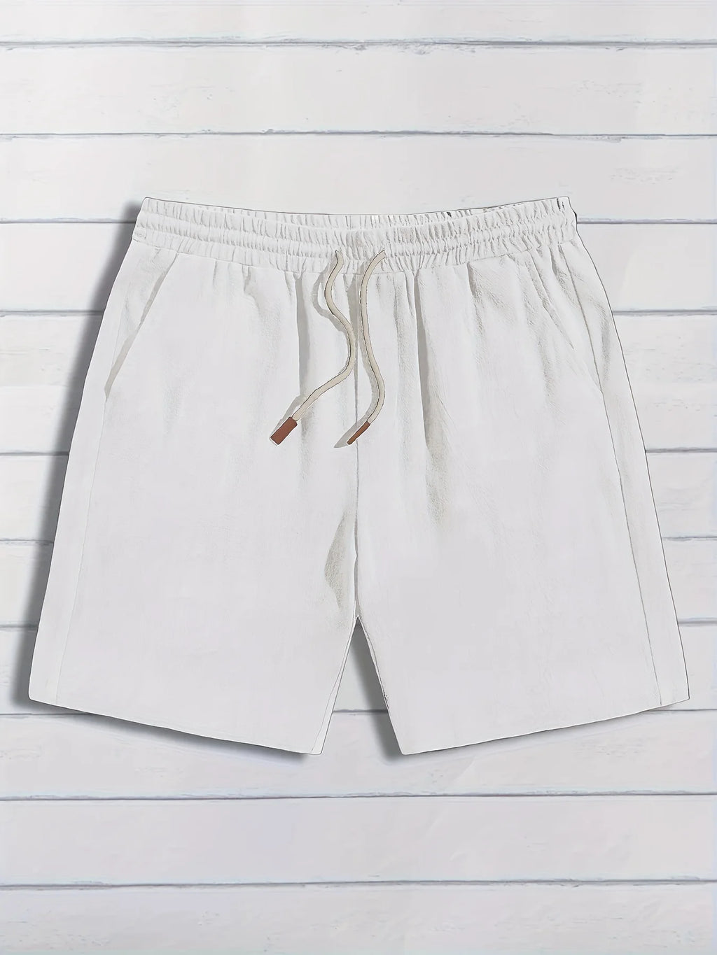 Essentielle Shorts aus Baumwoll-Leinen.