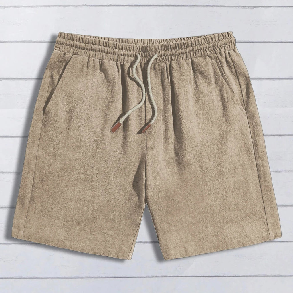 Essentielle Shorts aus Baumwoll-Leinen.